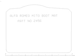 Alfa Romeo Mito 2008 - 2018  Boot Mat