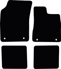 Chrysler Ypsilon Car Mats  Years  2011 To 2018  This Is A Four Piece Set With Floor Fixing Clips In The Driver & Passenger Mats