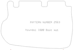 Hyundai I800 2008 - 2019  Boot Mat