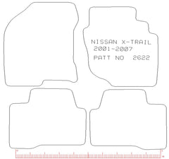 Nissan X-Trail  2001 - 2007    Alternative Pattern