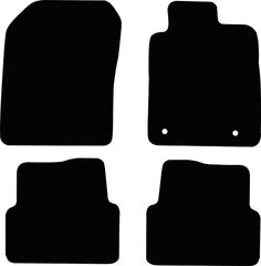 Chevrolet Aveo Car Mats Years 2012 To Present This Is A Four Piece Set With Floor Fixing Clips In The Driver Mat