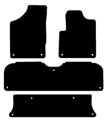 Vw Sharan Fit Years 2006 To 2010 This Is Four Piece With Floor Fixing Clips In All Four Mats