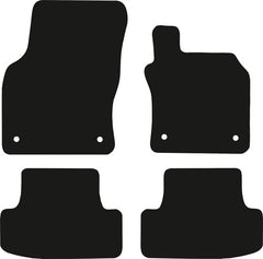 Audi Q2 Car Mats Years 2016 To Present This Is A Four Piece Set With Floor Fixing Clips In The Drivers & Passenger Mats